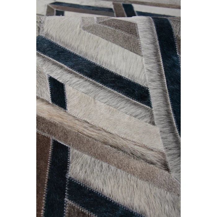 Exquisite Rugs Natural Hide Silver/Blue 2180116X146 11ft.6in.X14ft.6in. Rect. Rug