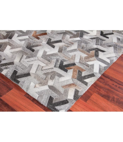 Exquisite Rugs Natural Hide Gray 21828x10 8ft.x10ft. Rect. Rug