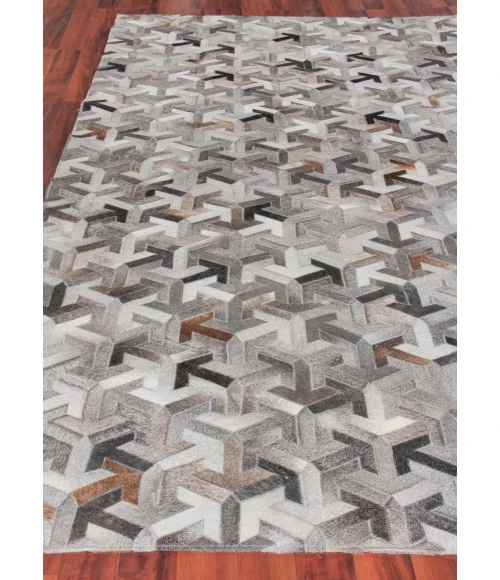 Exquisite Rugs Natural Hide Gray 21828x10 8ft.x10ft. Rect. Rug