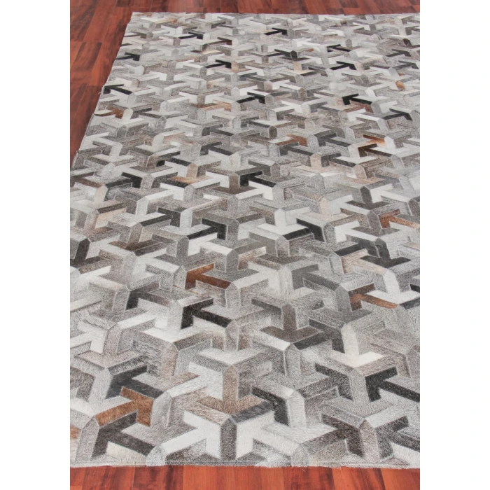 Exquisite Rugs Natural Hide Gray 21828x10 8ft.x10ft. Rect. Rug