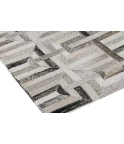 Exquisite Rugs Natural Hide Silver/Ivory 2202116X146 11ft.6in.X14ft.6in. Rect. Rug