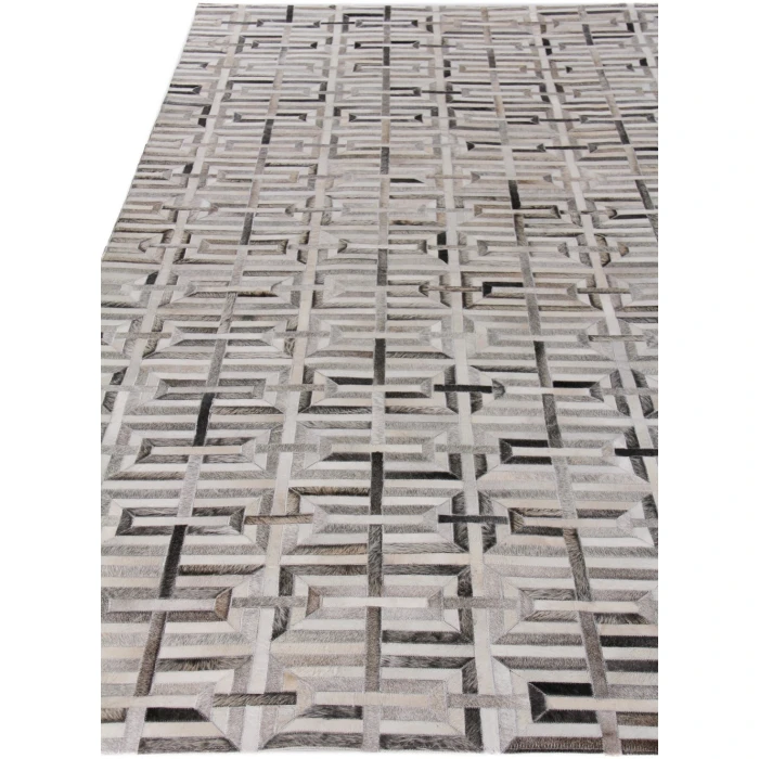 Exquisite Rugs Natural Hide Silver/Ivory 2202116X146 11ft.6in.X14ft.6in. Rect. Rug