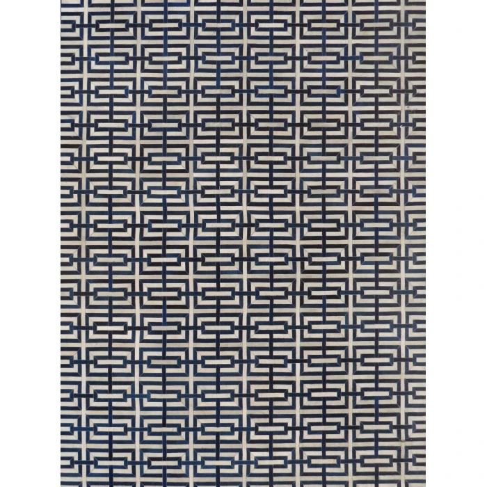 Exquisite Rugs Natural Hide Navy/Ivory 22035X8 5ft.X8ft. Rect. Rug