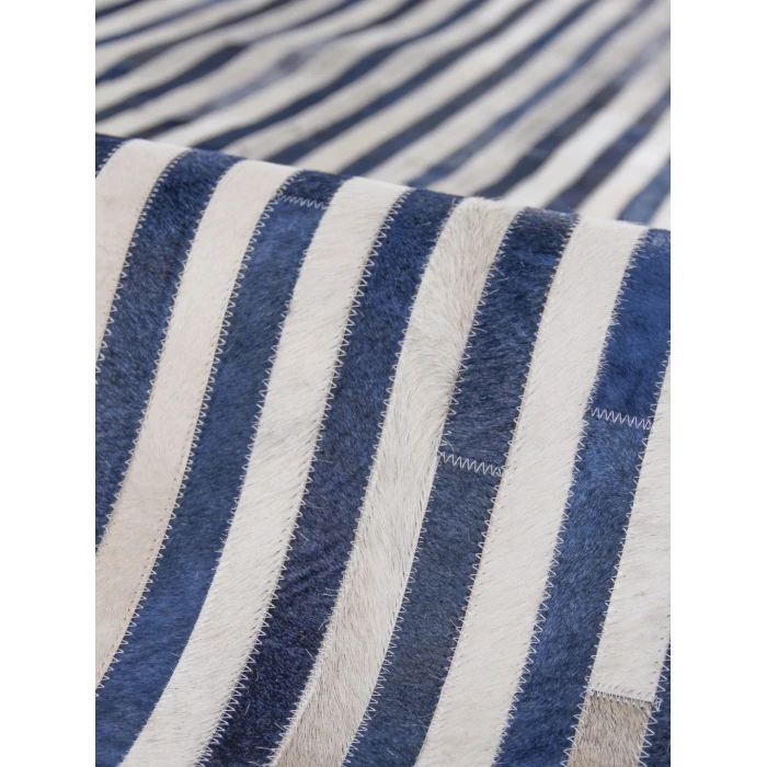 Exquisite Rugs Natural Hide Navy/Ivory 22128x10 8ft.x10ft. Rect. Rug