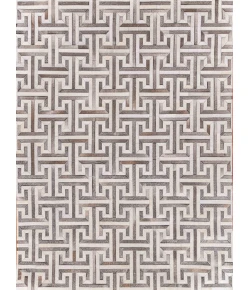 Exquisite Rugs Natural Hide Ivory/Charcoal/Multi 22141X16 1ft.X1ft.6in. Rect. Rug