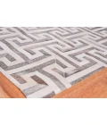 Exquisite Rugs Natural Hide Ivory/Charcoal/Multi 22141X16 1ft.X1ft.6in. Rect. Rug