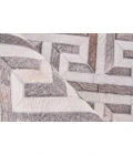 Exquisite Rugs Natural Hide Ivory/Charcoal/Multi 22141X16 1ft.X1ft.6in. Rect. Rug