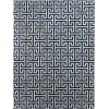 Exquisite Rugs Natural Hide Ivory/Navy/Multi 22161X16 1ft.X1ft.6in. Rect. Rug