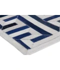 Exquisite Rugs Natural Hide Ivory/Navy/Multi 22161X16 1ft.X1ft.6in. Rect. Rug