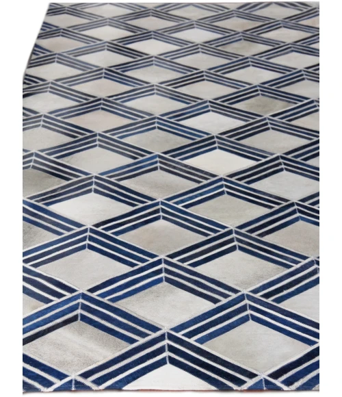 Exquisite Rugs Natural Hide Navy/Multi 221996X136 9ft.6in.X13ft.6in. Rect. Rug
