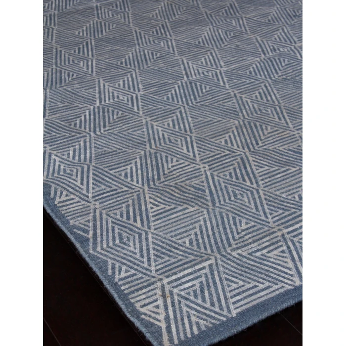 Exquisite Rugs Pavilion Blue/Silver 2224116X146 11ft.6in.X14ft.6in. Rect. Rug