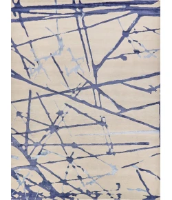 Exquisite Rugs Space Age Gray/Royal Blue/Navy 24261X16 1ft.X1ft.6in. Rect. Rug