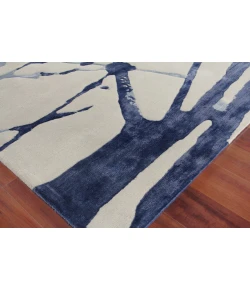Exquisite Rugs Space Age Gray/Royal Blue/Navy 24261X16 1ft.X1ft.6in. Rect. Rug