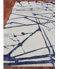 Exquisite Rugs Space Age Gray/Royal Blue/Navy 24261X16 1ft.X1ft.6in. Rect. Rug