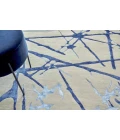 Exquisite Rugs Space Age Gray/Royal Blue/Navy 24261X16 1ft.X1ft.6in. Rect. Rug