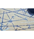 Exquisite Rugs Space Age Gray/Royal Blue/Navy 24261X16 1ft.X1ft.6in. Rect. Rug