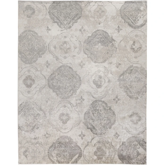 Exquisite Rugs Antique'd Silk Beige/Ivory 24316X9 6ft.X9ft. Rect. Rug