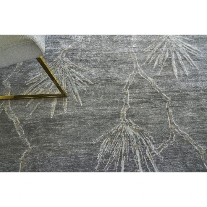 Exquisite Rugs Antique'd Silk Dark Gray/Gray 24338X10 8ft.X10ft. Rect. Rug