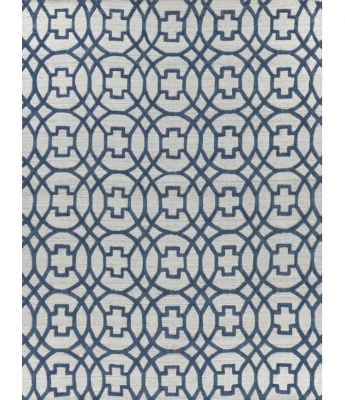 Exquisite Rugs Windsor Dark Blue/Gray 24506X9 6ft.X9ft. Rect. Rug