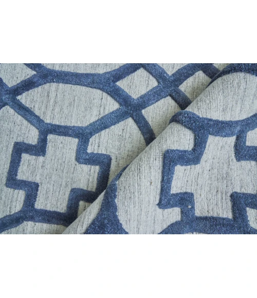 Exquisite Rugs Windsor Dark Blue/Gray 24506X9 6ft.X9ft. Rect. Rug