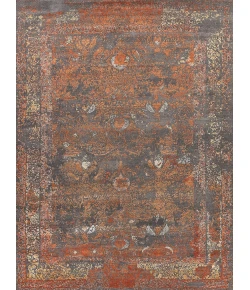 Exquisite Rugs Maison Gray/Red/Orange 24711X16 1ft.X1ft.6in. Rect. Rug