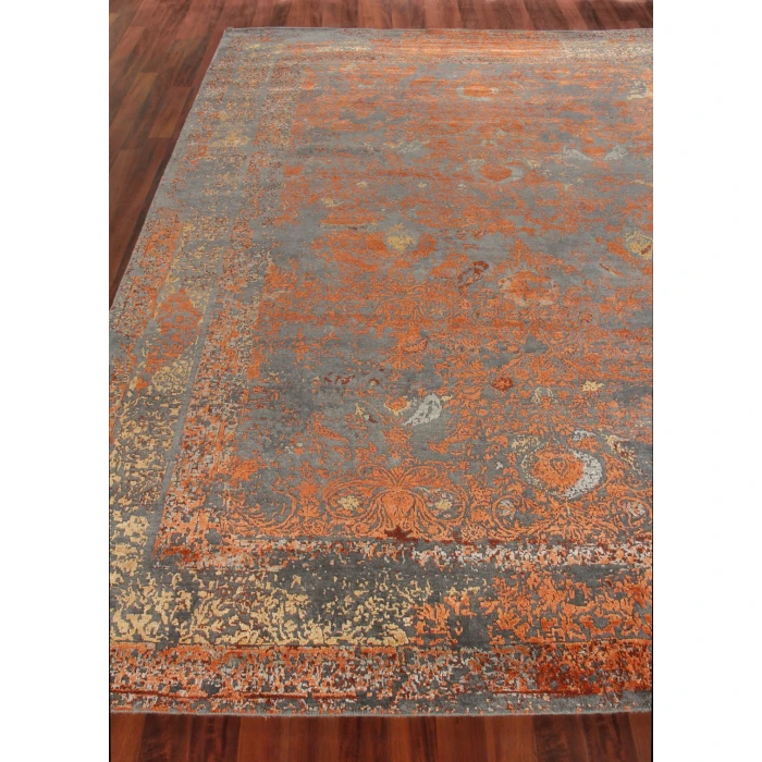 Exquisite Rugs Maison Gray/Red/Orange 247112X15 12ft.X15ft. Rect. Rug