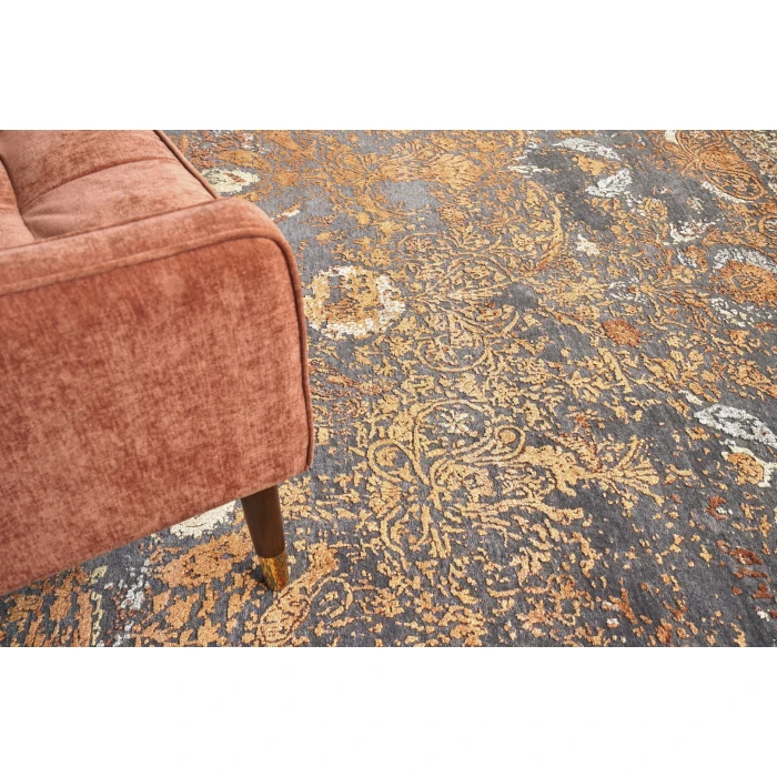 Exquisite Rugs Maison Gray/Red/Orange 247112X15 12ft.X15ft. Rect. Rug