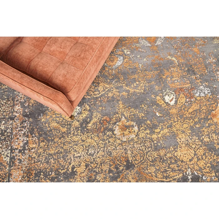 Exquisite Rugs Maison Gray/Red/Orange 247112X15 12ft.X15ft. Rect. Rug