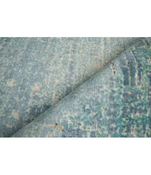 Exquisite Rugs Reflections Teal 25178X10 8ft.X10ft. Rect. Rug