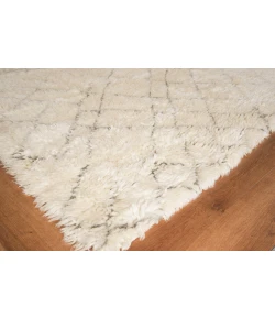Exquisite Rugs Moroccan Ivory/Charcoal 25611X16 1ft.X1ft.6in. Rect. Rug