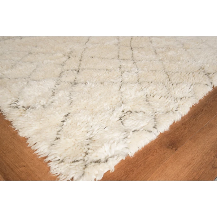 Exquisite Rugs Moroccan Ivory/Charcoal 25611X16 1ft.X1ft.6in. Rect. Rug