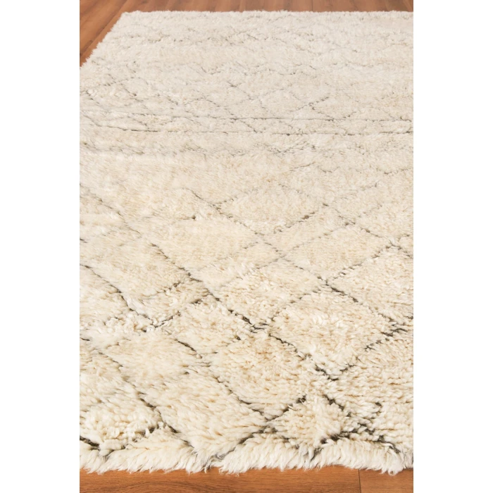 Exquisite Rugs Moroccan Ivory/Charcoal 25611X16 1ft.X1ft.6in. Rect. Rug