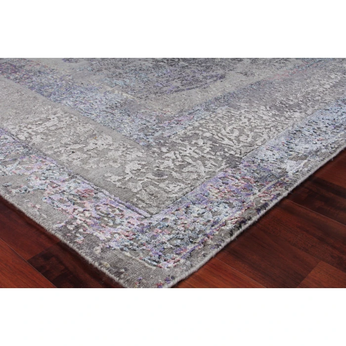 Exquisite Rugs Maison Charcoal/Purple 25968X10 8ft.X10ft. Rect. Rug
