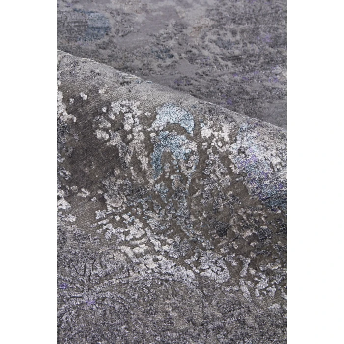 Exquisite Rugs Maison Charcoal/Purple 25968X10 8ft.X10ft. Rect. Rug