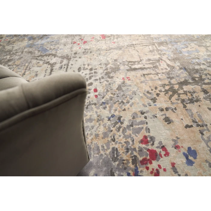 Exquisite Rugs Reflections Charcoal/Multi 26281X16 1ft.X1ft.6in. Rect. Rug