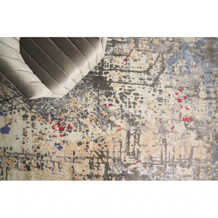 Exquisite Rugs Reflections Charcoal/Multi 26281X16 1ft.X1ft.6in. Rect. Rug