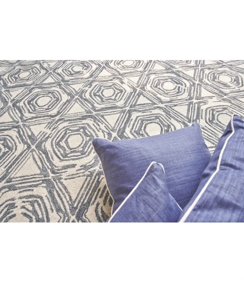 Exquisite Rugs Caprice Dark Blue/Ivory 270810X14 10ft.X14ft. Rect. Rug