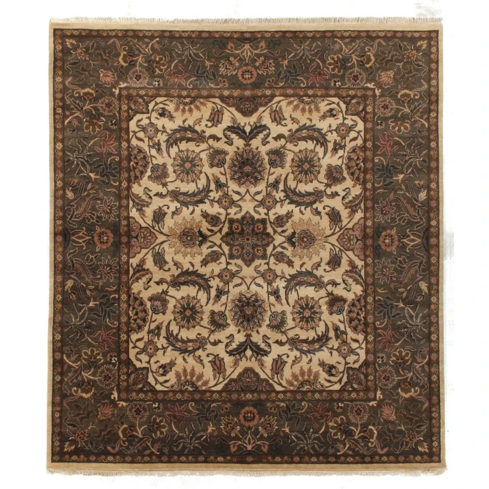 Exquisite Rugs Moghul Ivory/Sage 28639X10 9ft.X10ft. Rect. Rug