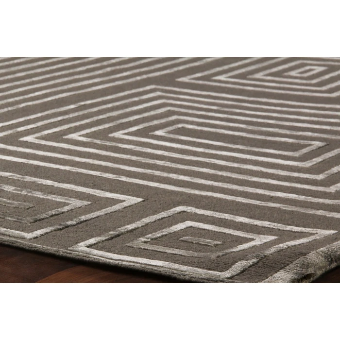 Exquisite Rugs Metro Velvet Charcoal 30389X12 9ft.X12ft. Rect. Rug