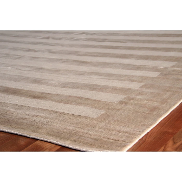 Exquisite Rugs Wide Stripe Light Beige 30925x8 5ft.x8ft. Rect. Rug