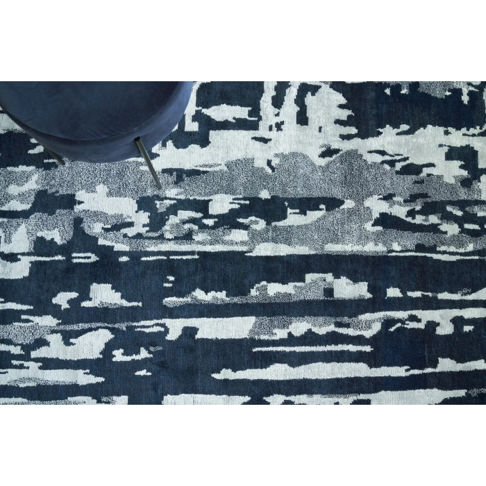 Exquisite Rugs Carrina Navy/Silver 313510X14 10ft.X14ft. Rect. Rug