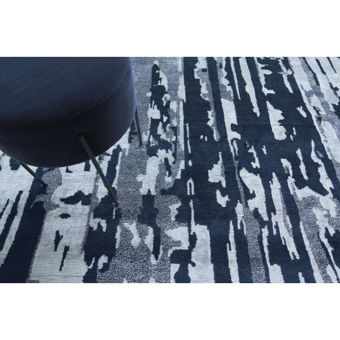 Exquisite Rugs Carrina Navy/Silver 313510X14 10ft.X14ft. Rect. Rug
