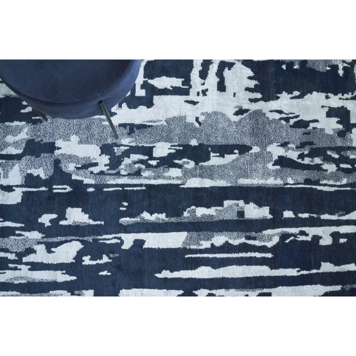 Exquisite Rugs Carrina Navy/Silver 313510X14 10ft.X14ft. Rect. Rug