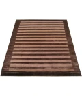 Exquisite Rugs Wide Stripe Chocolate 323112X15 12ft.X15ft. Rect. Rug
