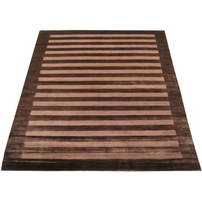 Exquisite Rugs Wide Stripe Chocolate 323112X15 12ft.X15ft. Rect. Rug