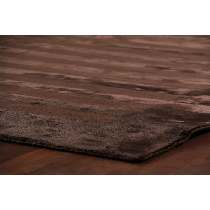 Exquisite Rugs Wide Stripe Chocolate 323112X15 12ft.X15ft. Rect. Rug