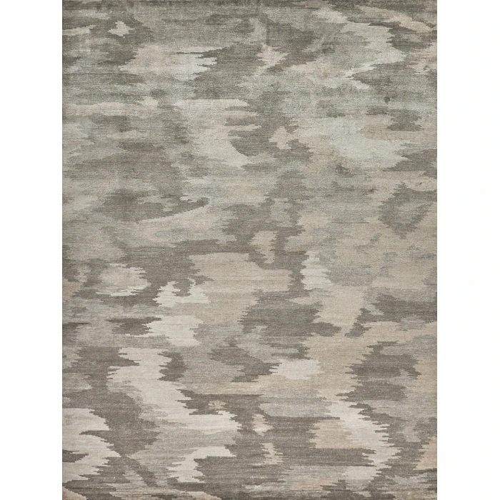Exquisite Rugs Bamboo Silk Light Silver/Gray 32636X9 6ft.X9ft. Rect. Rug