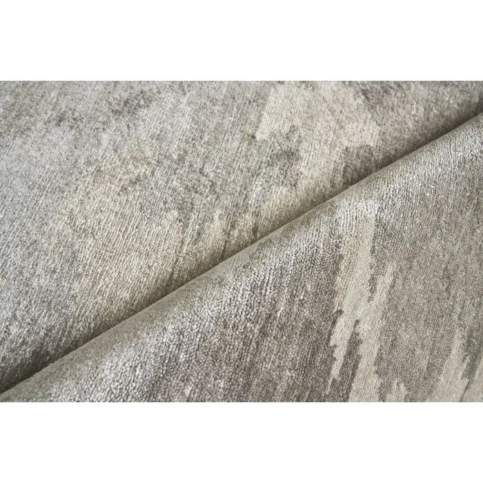 Exquisite Rugs Bamboo Silk Light Silver/Gray 32636X9 6ft.X9ft. Rect. Rug