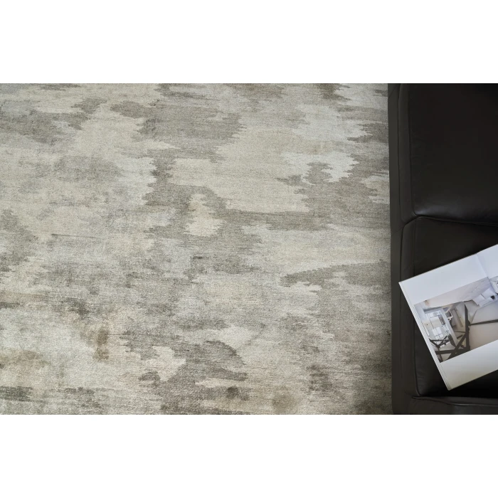 Exquisite Rugs Bamboo Silk Light Silver/Gray 32636X9 6ft.X9ft. Rect. Rug