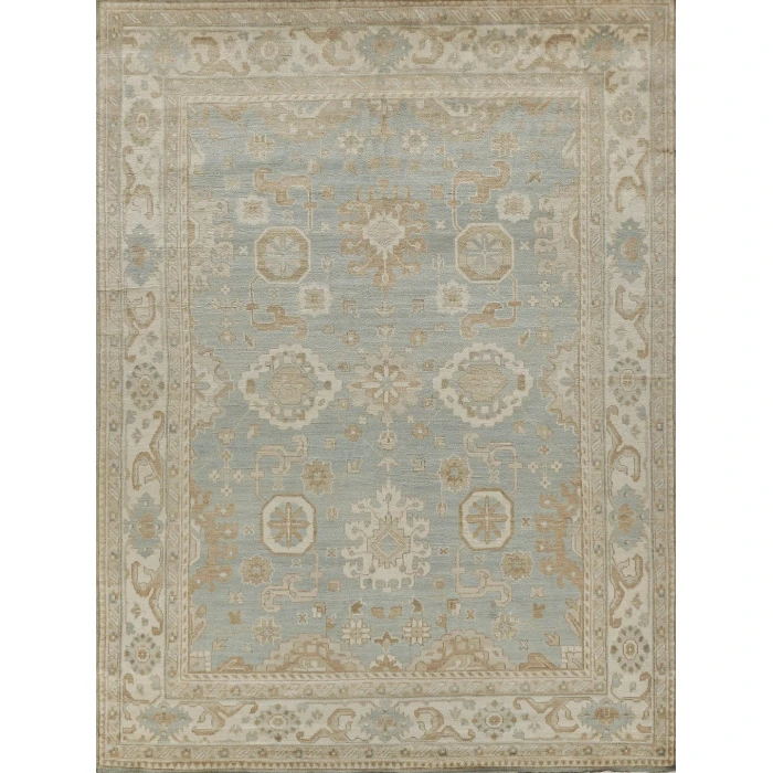 Exquisite Rugs Antique Weave Oushak Light Blue/Ivory 32808X10 8ft.X10ft. Rect. Rug
